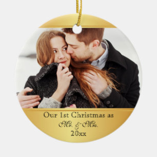 Ons eerste kerstfeest in combinatie keramisch ornament