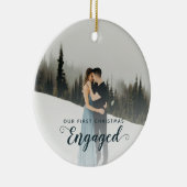 Ons eerste kerstfeest keramisch ornament (Rechts)