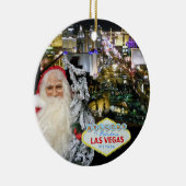 Ons eerste kerstfeest Las Vegas Keramisch Ornament (Rechts)