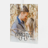 Ons eerste kerstfeest op maat glas ornament (Voorkant links)