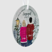 Ons eerste kerstfeest ornament (voorkant)