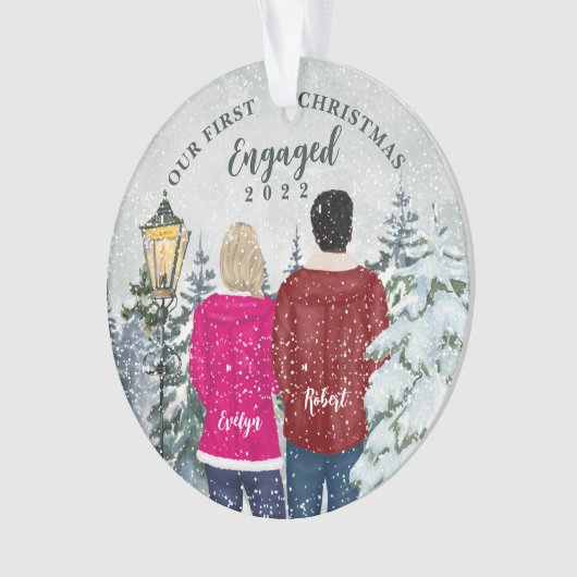 Ons eerste kerstfeest ornament (voorkant)