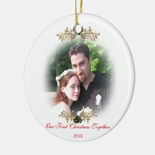 Ons eerste kerstfeest samen ornament (Links)