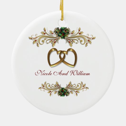 Ons eerste kerstfeest samen ornament (Achterkant)