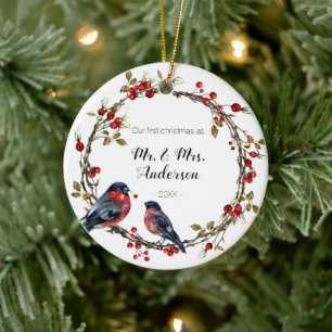 Ons eerste kerstheilige Plant Ornament, Keramisch Ornament