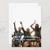 ons eerste kerstjaar als de heer en mevrouw de com kaart (Voorkant / Achterkant)