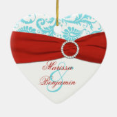 Ons eerste kerstkeepskever-Ornament Keramisch Ornament (Achterkant)