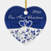 Ons eerste kerstkeepskever-Ornament Keramisch Ornament (Voorkant)