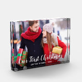Ons eerste kerstpaar fotoblok W (Links)