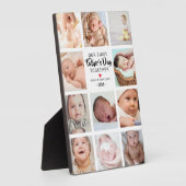 Ons eerste Vaderdag fotocollage Plaque Fotoplaat (Zijkant)