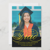 ONS ELEGANTE SCRIPT AFSTUDEERDER | UITNODIGING VOO (Voorkant)