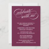 ONS ELEGANTE SCRIPT AFSTUDEERDER | UITNODIGING VOO (Achterkant)
