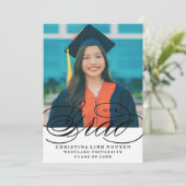 ONS ELEGANTE SCRIPT AFSTUDEERDER | UITNODIGING VOO (Staand voorkant)