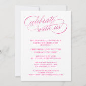 ONS ELEGANTE SCRIPT AFSTUDEERDER | UITNODIGING VOO (Achterkant)