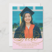 ONS ELEGANTE SCRIPT AFSTUDEERDER | UITNODIGING VOO (Voorkant)