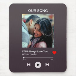 Ons favoriete lied - Aangepaste foto Muismat