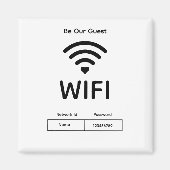 Ons gast WiFi wachtwoord Magneet (Voorkant)