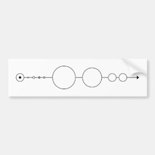 Ons geometrisch zonnestelsel bumpersticker
