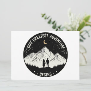 Ons Grootste Avontuur Begint Rustic Mountain Co Kaart