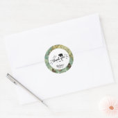 Ons grootste avontuur  kaart Beer Ronde Sticker (Envelop)