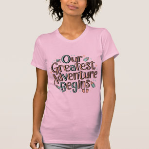 Ons grootste avontuur - Nieuwe Baby Aankondiging T-shirt