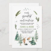 Ons grootste avontuurlijk Baby shower Kaart (Voorkant / Achterkant)