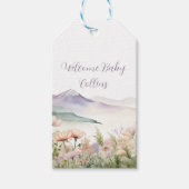 Ons grootste avontuurlijke baby shower cadeaulabel (Voorkant)