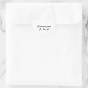 'Ons 'Happily Ever After' begint te golfen' huweli Hart Sticker
