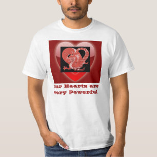 Ons hart mannen shirten t-shirt