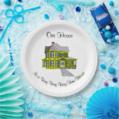 Ons Huis Gepersonaliseerd Papieren Bordje (Feest)