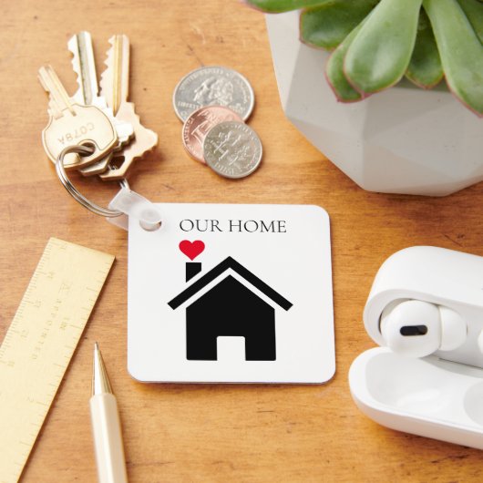 Ons huis met Ierse zegen Sleutelhanger (Bureau)