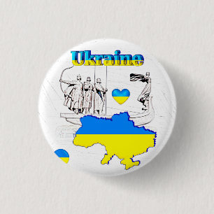 ONS HUIS - OEKRAÏNE design collectie Ronde Button 3,2 Cm