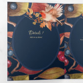 Ons Huwelijk 6 pagina's Spaanse Huwelijksuitnodigi Drieluik Uitnodiging (Binnenzijde eerst)