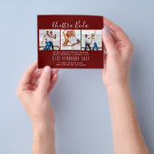 Ons Huwelijk Foto Collage Huwelijks UITNODIGING Flyer (Hand)