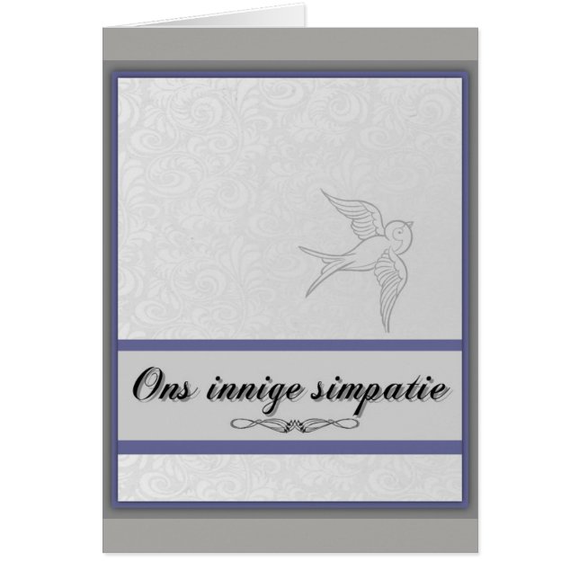 Ons innige simpatie (Voorkant)