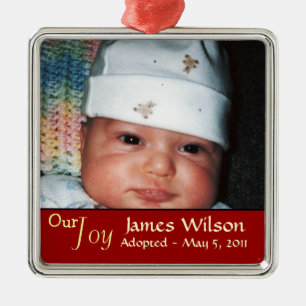 Ons 'Joy Adoption Ornament' Metalen Ornament