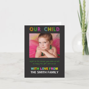 Ons kind kan de reden zijn waarom je kaarten notee