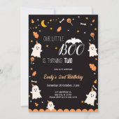 Ons kleine boekje is elk jaar Halloween jarig Kaart (Voorkant)