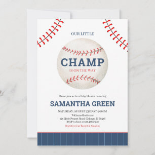 Ons kleine Champ Baby shower Kaart
