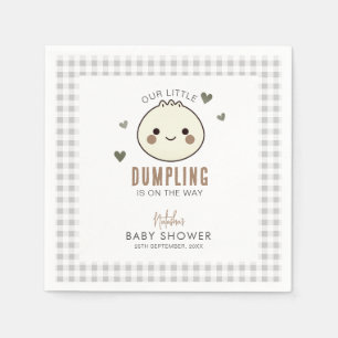 Ons kleine Dumpling Genderneutraal Baby shower Servet