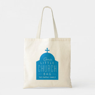Ons kleine kerkzakje schattige blauwe orthodoxe do tote bag
