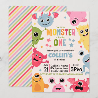 Ons Kleine Monster Is Eén Jaar Kaart