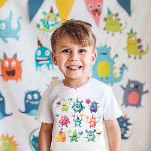 Ons kleine monster   Kleurrijke drie monsters Kinder Shirts