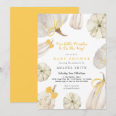 Ons kleine pompoengele Baby shower Kaart (Voorkant / Achterkant)