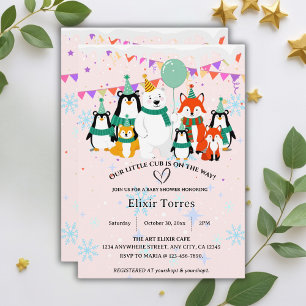 Ons kleine welpje Baby shower voor pooldieren Kaart