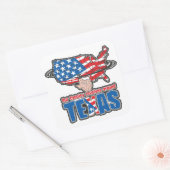 Ons land draait om Texas Vierkante Sticker (Envelop)