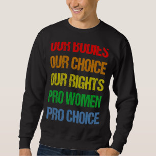Ons lichaam Onze keuze Onze rechten Pro Vrouwen Pr Trui