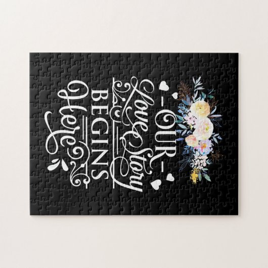 Ons liefdesverhaal begint hier legpuzzel (Horizontaal)