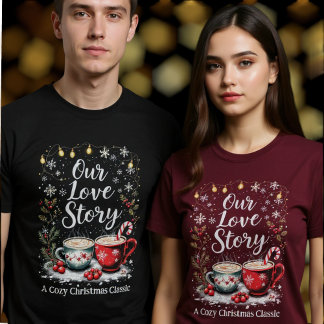 Ons liefdesverhaal: een gezellige kerstklassieker t-shirt