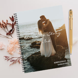 Ons liefdesverhaal, elegante trouwfotografie, Cust Notitieboek